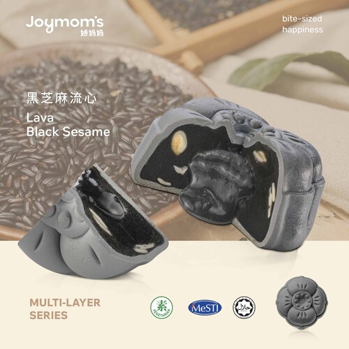 Multi Layer Mooncake - Lava Black Sesame